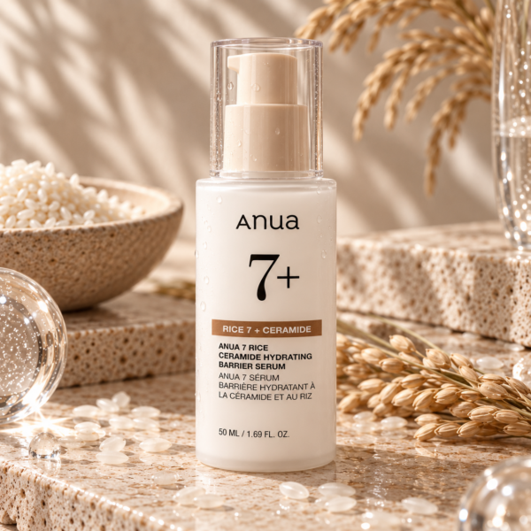 Anua Rice Ceramide 7 Hydrating Barrier Serum fles