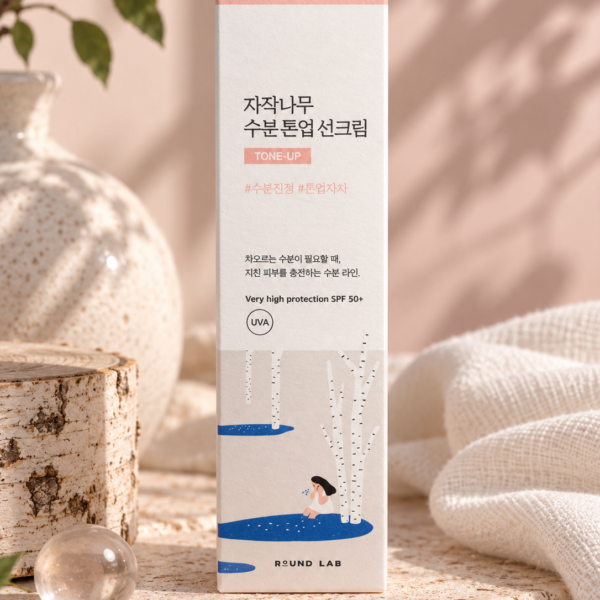 Round Lab Birch Sap Moisturizing Tone-Up Sunscreen box
