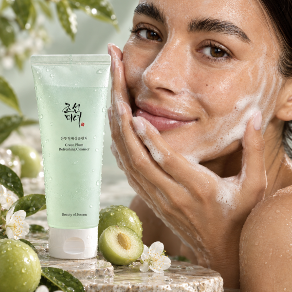 Beauty of Joseon Green Plum Refreshing Cleanser model shot