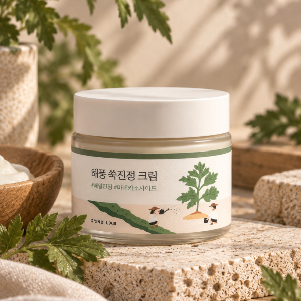 Round Lab Mugwort Calming Cream jar