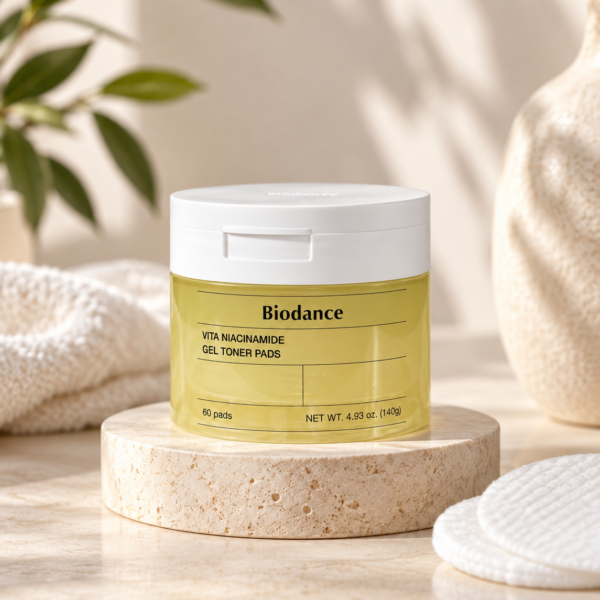 Biodance Vita Niacinamide Gel Toner Pad jar