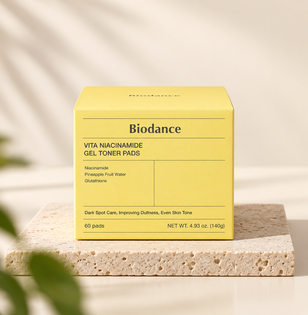 5AB68B38-CD8F-4449-8DE0-E7550237A6DB Biodance Vita Niacinamide Gel Toner Pads doos