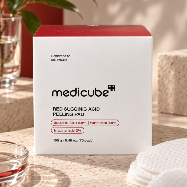 Medicube Red Succinic Acid Peeling Pad 70pcs box