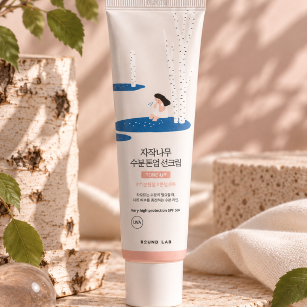 Round Lab Birch Sap Moisturizing Tone-Up Sunscreen tube