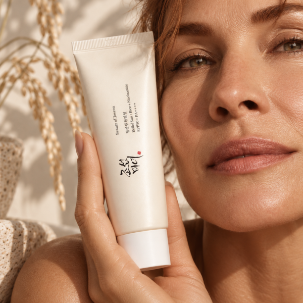 Beauty of Joseon Relief Sun Rice and Niacinamide model shot