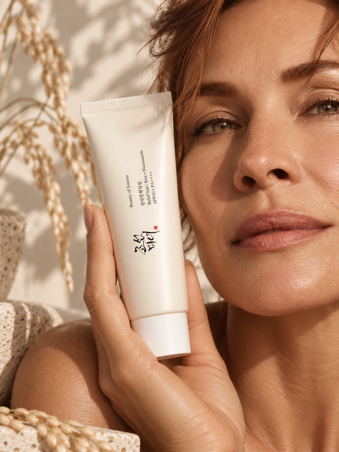 Beauty of Joseon Relief Sun Rice and Niacinamide model shot