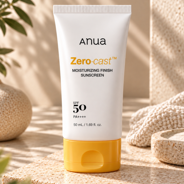 Anua Zero-Cast Moisturizing Sunscreen SPF50 50ml tube