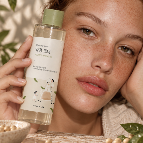 Round Lab Soy Bean Nourishing Toner model shot