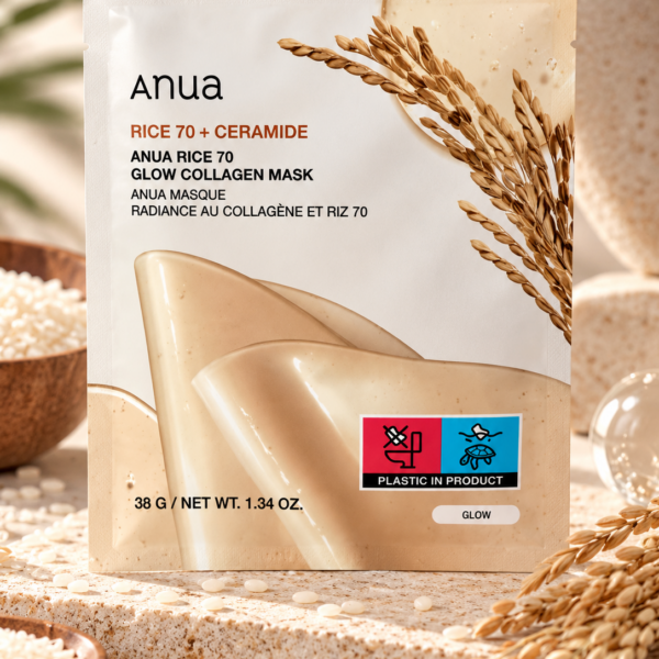 Anua Rice 70 Glow Collagen Mask