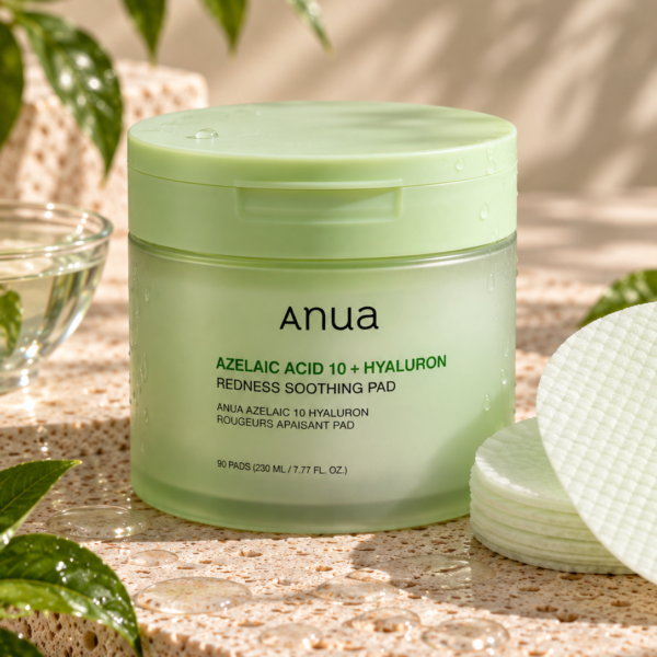 Anua Azelaic Acid 10 Hyaluron Redness Soothing Pad jar