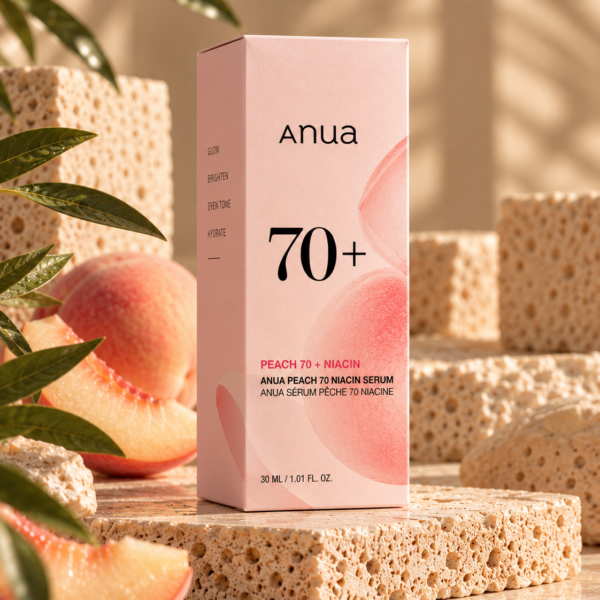 Anua Peach 70 Niacinamide Serum 30ml box