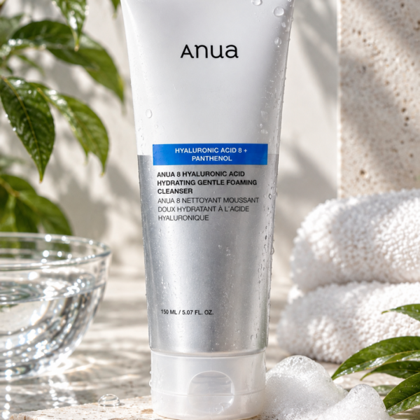 Anua 8 Hyaluronic Acid Hydrating Gentle Foaming Cleanser 150ml tube
