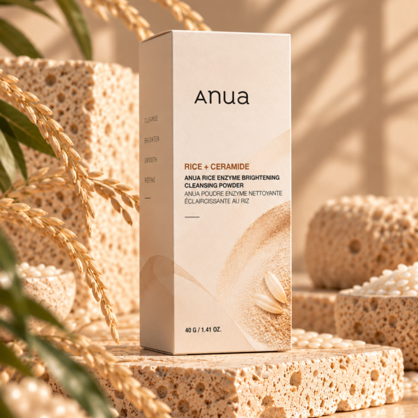 Anua Rice Enzyme Brightening Cleansing Powder 40g box