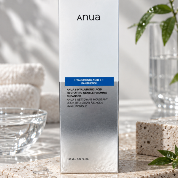 Anua 8 Hyaluronic Acid Hydrating Gentle Foaming Cleanser 150ml box