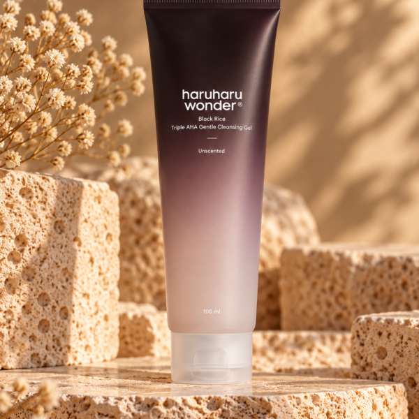 Haruharu Wonder Black Rice Triple AHA Gentle Cleansing Gel tube