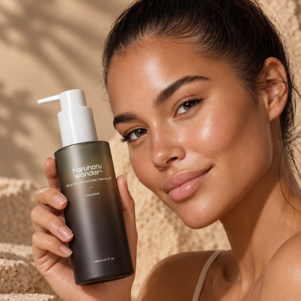Haruharu Wonder Black Rice Deep Cleansing Oil model