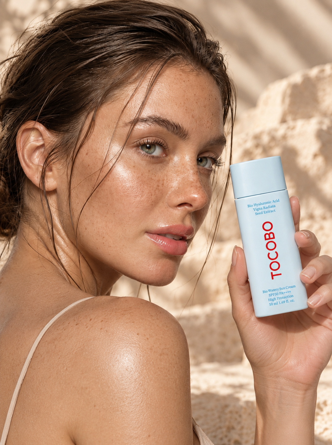 Tocobo Bio Watery Sun Cream model