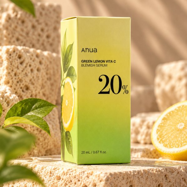 Anua Green Lemon Vitamin C Blemish Serum doos