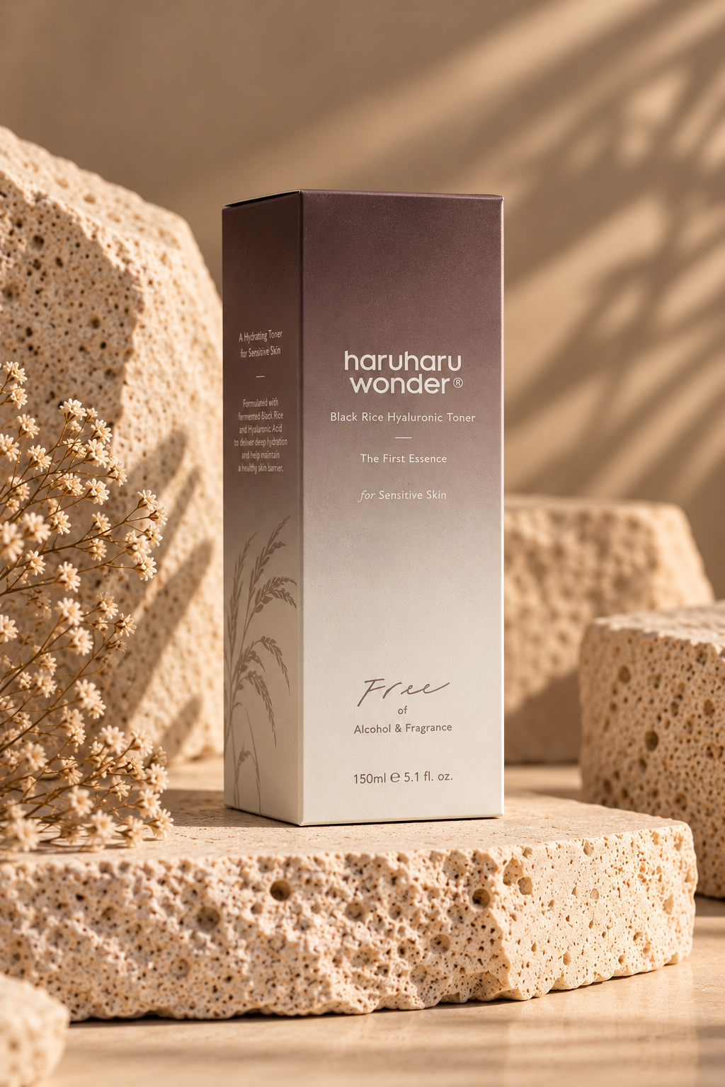 Haruharu Wonder Black Rice Hyaluronic Toner doos Haruharu Wonder Black Rice Hyaluronic Toner doos