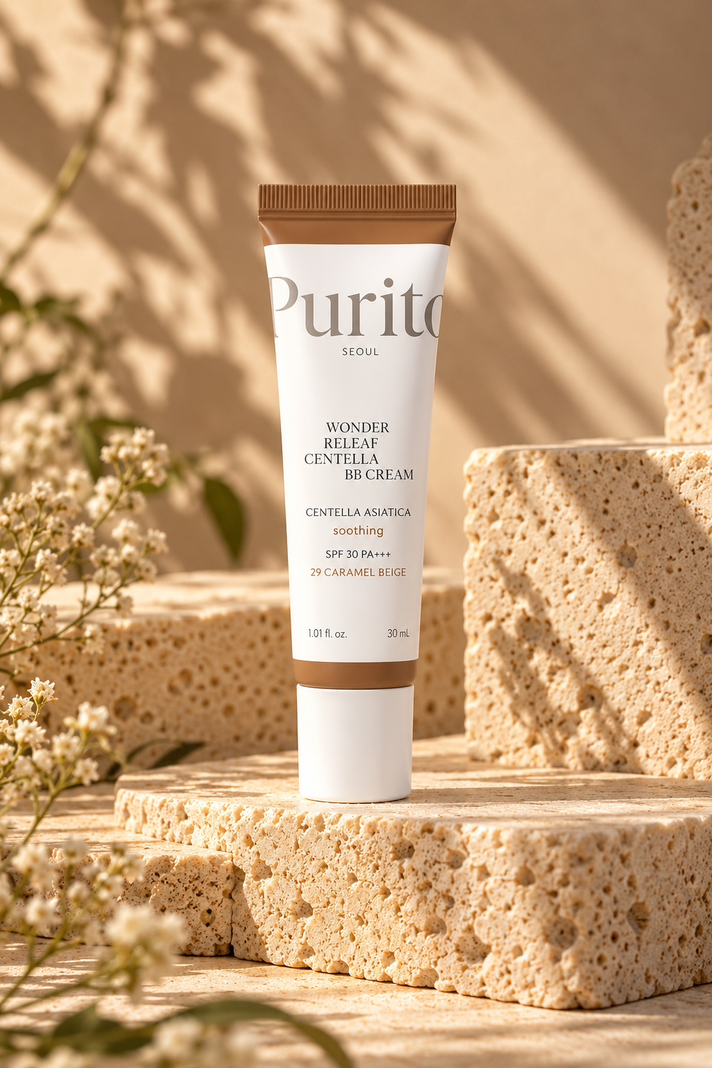 Purito Wonder Releaf Centella BB Cream Caramel Beige tube Purito Wonder Releaf Centella BB Cream Caramel Beige tube