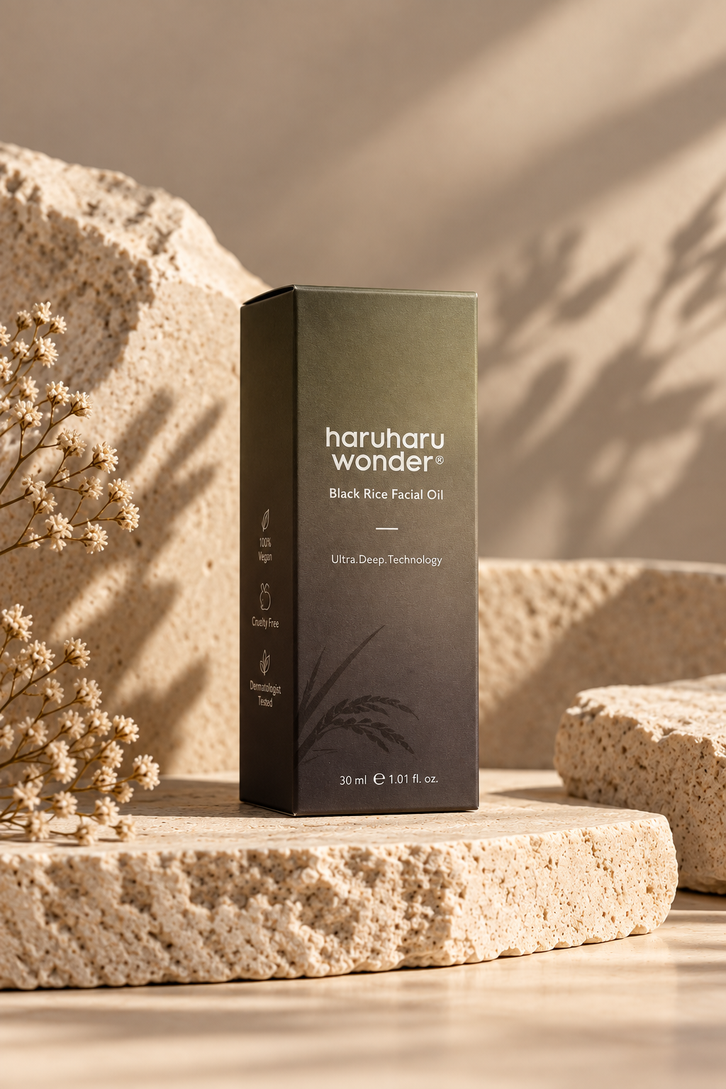 Haruharu Wonder Black Rice Facial Oil doos Haruharu Wonder Black Rice Facial Oil doos