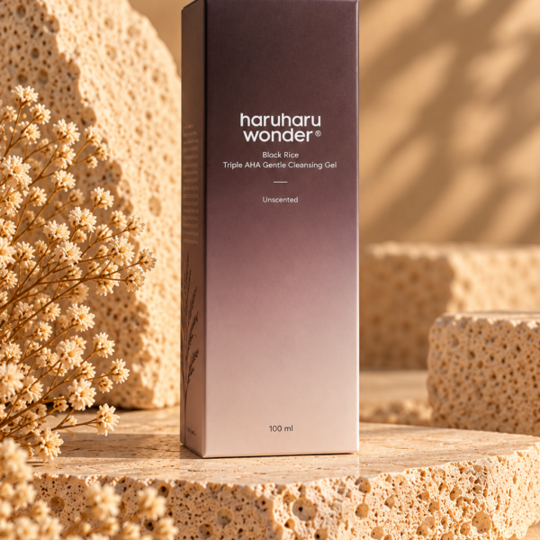 Haruharu Wonder Black Rice Triple AHA Gentle Cleansing Gel doos