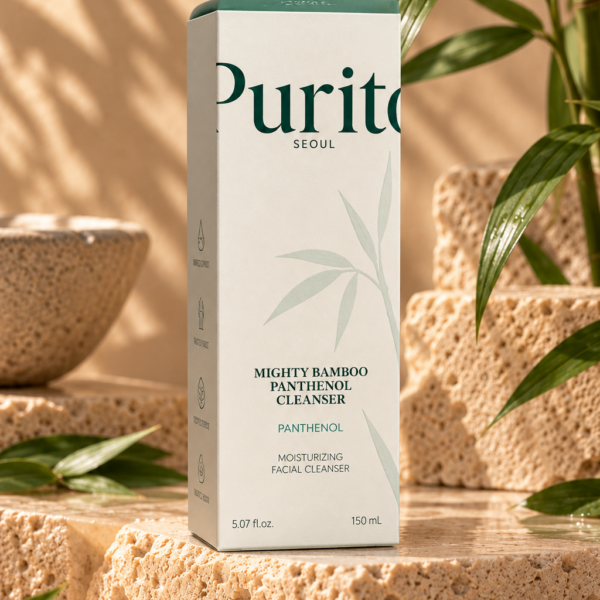 Purito Mighty Bamboo Panthenol Cleanser doos