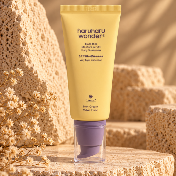 Haruharu Wonder Black Rice Moisture Airyfit Daily Sunscreen tube