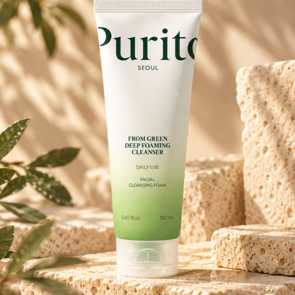 Purito From Green Deep Foaming Cleanser tube