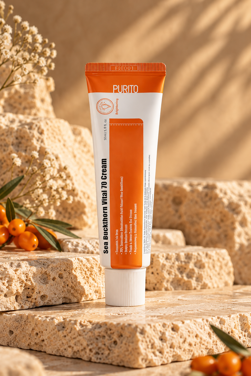 Purito Sea Buckthorn Vital 70 Cream tube Purito Sea Buckthorn Vital 70 Cream tube