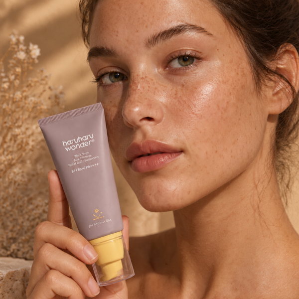 Haruharu Wonder Black Rice Pure Mineral Relief Daily Sunscreen model
