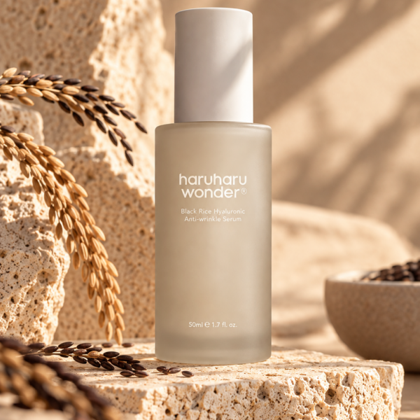 Haruharu Wonder Black Rice Hyaluronic Anti-Wrinkle Serum fles
