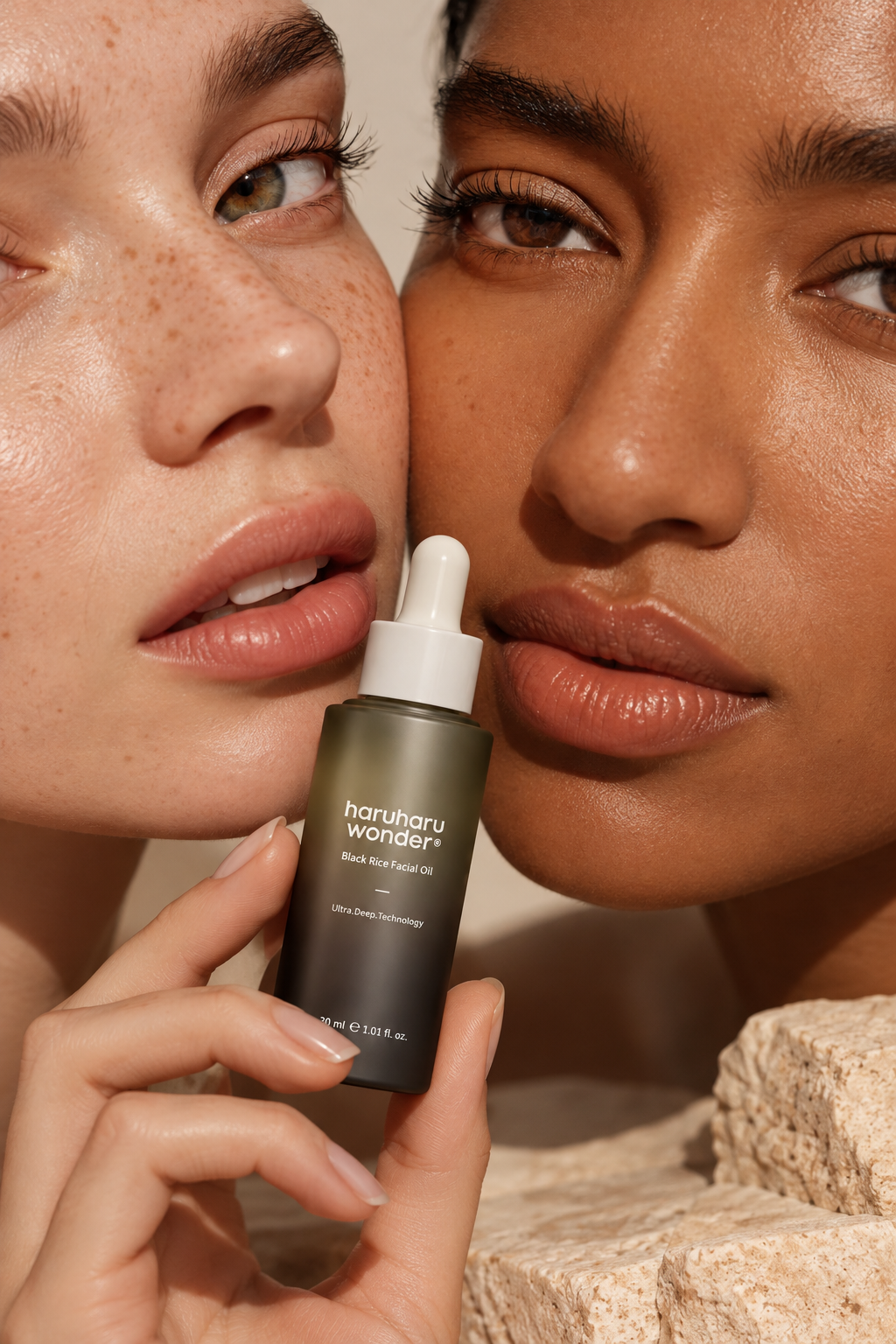 Haruharu Wonder Black Rice Facial Oil model Haruharu Wonder Black Rice Facial Oil model